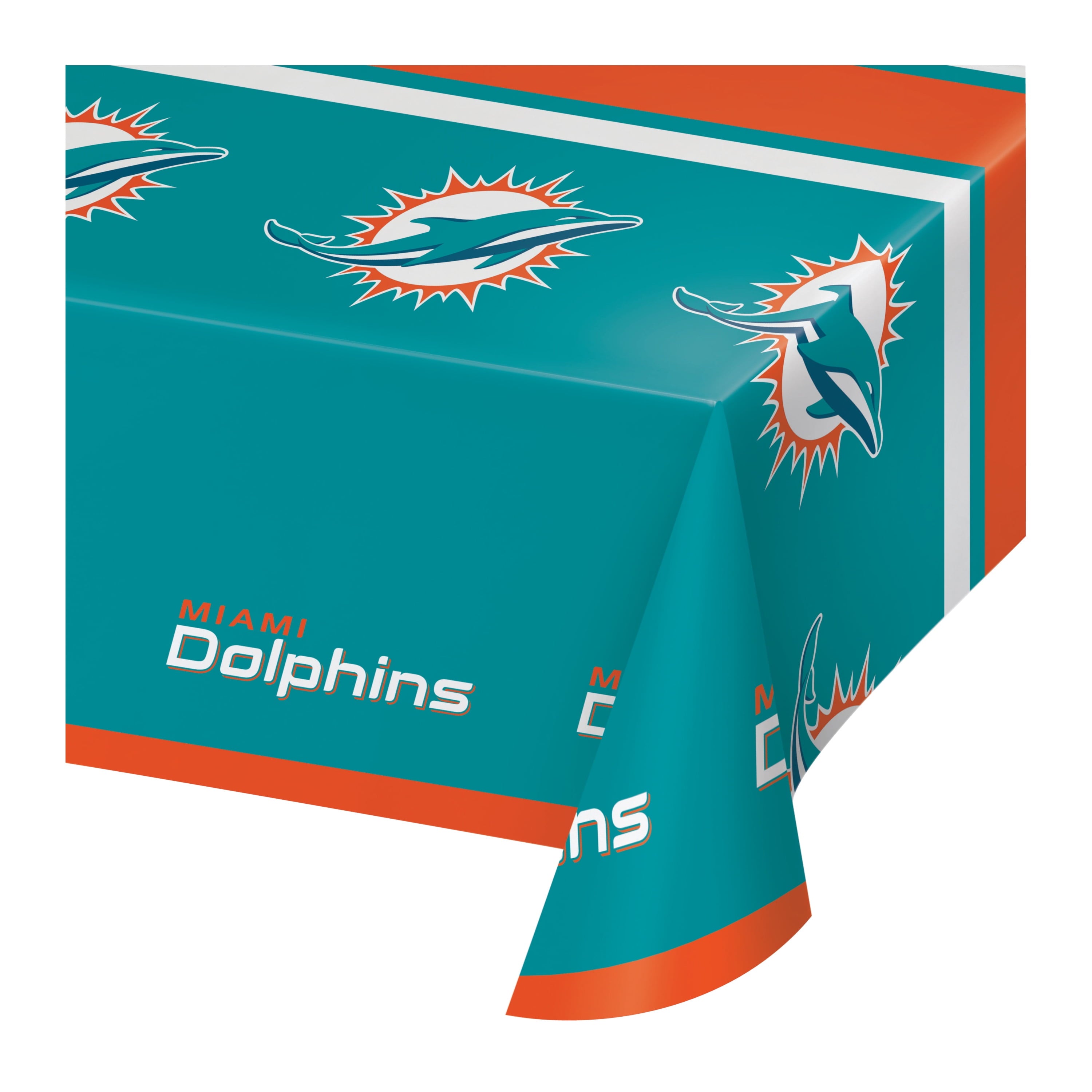 Miami Dolphins Plastic Tablecloth 3 Count