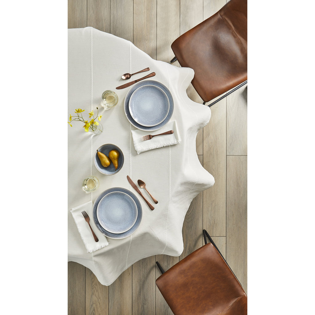 (3 pack) Better Homes & Gardens Stripe Tablecloth 70" Round - Beige - 100% Cotton