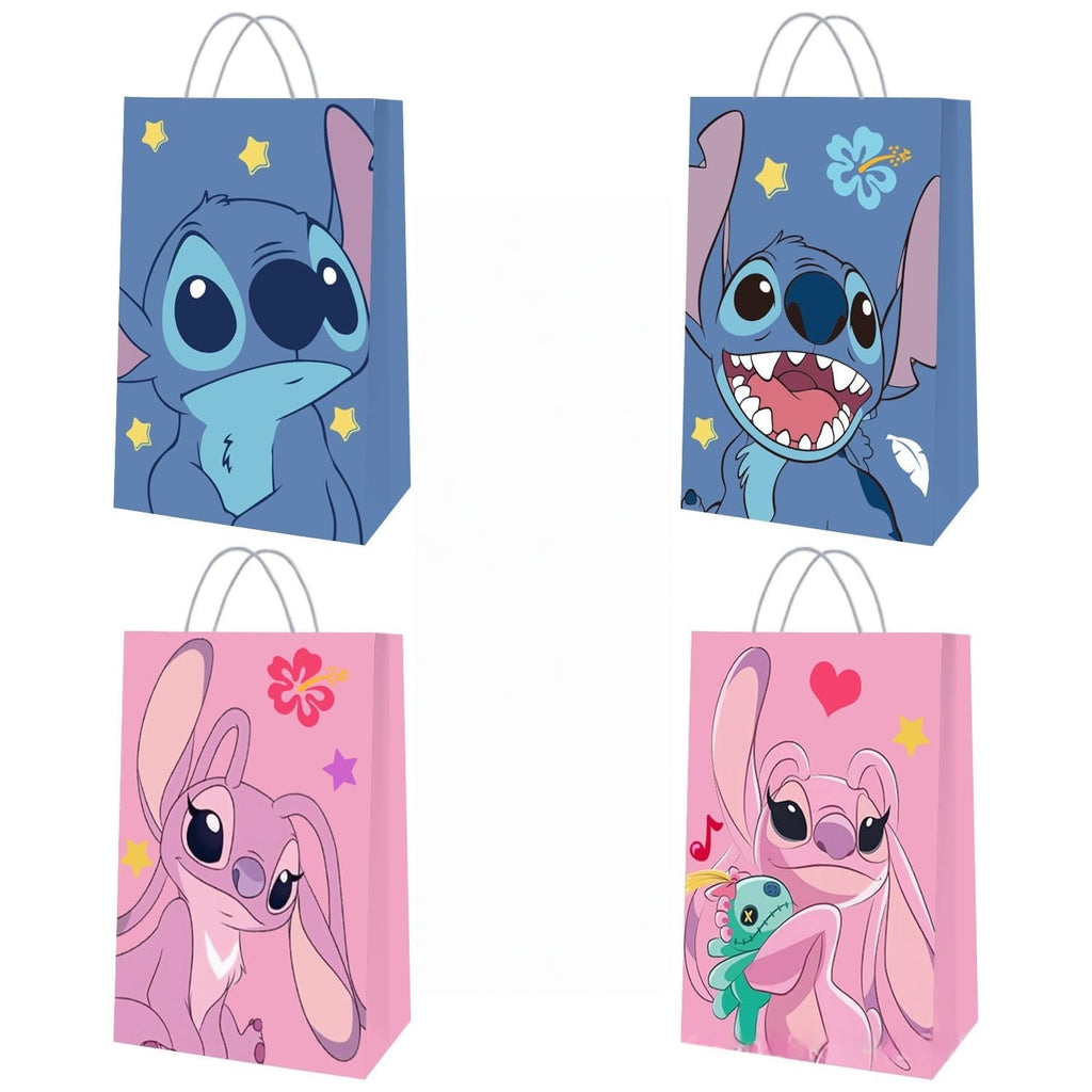 24 Pcs Anime Party Cartoon Gift Bags, Birthday party bags, Cartoon candy bags, Party Supplies（8.26"×5.9"×3.15"）