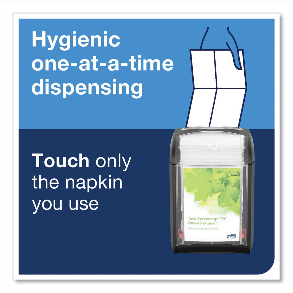 Tork Xpressnap Fit Interfold Dispenser Napkins, 2-Ply, 6.5 x 8.39, Natural, 120/Pack, 36 Packs/Carton -TRKDX806E