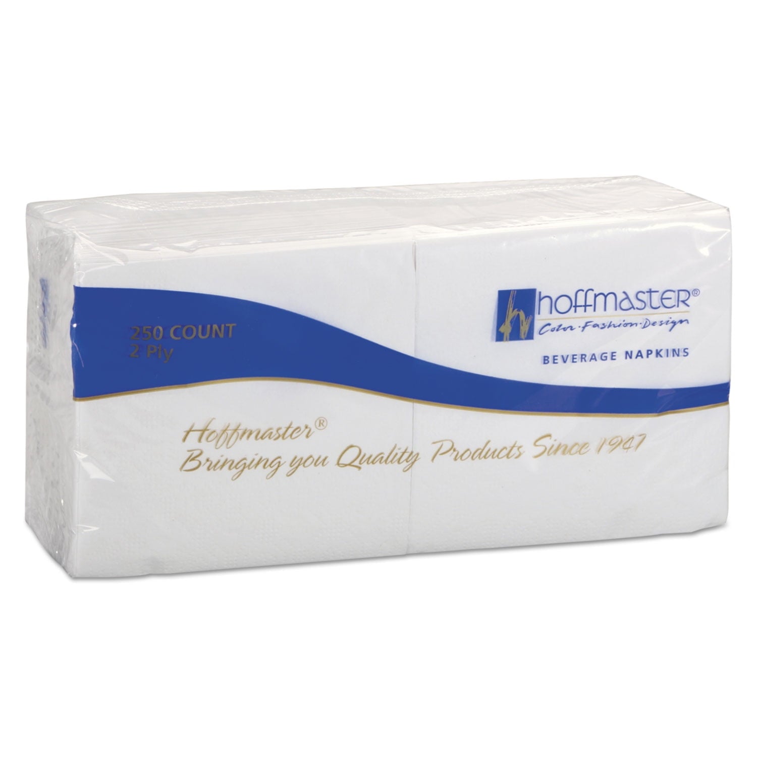 Hoffmaster Two-Ply White Embossed Beverage Napkins, 1000 count
