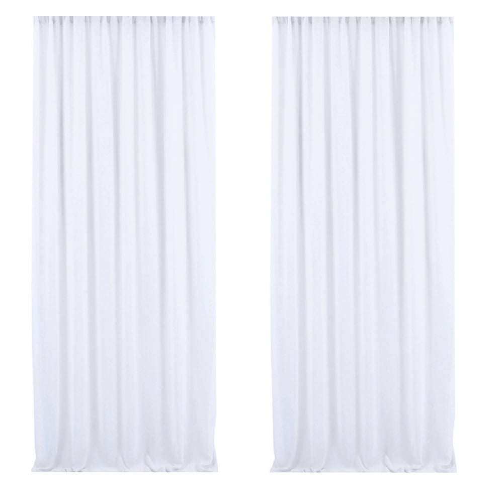 Raindrops Chiffon Curtain for Wedding Photo Background 2Set 117.90X58.95In