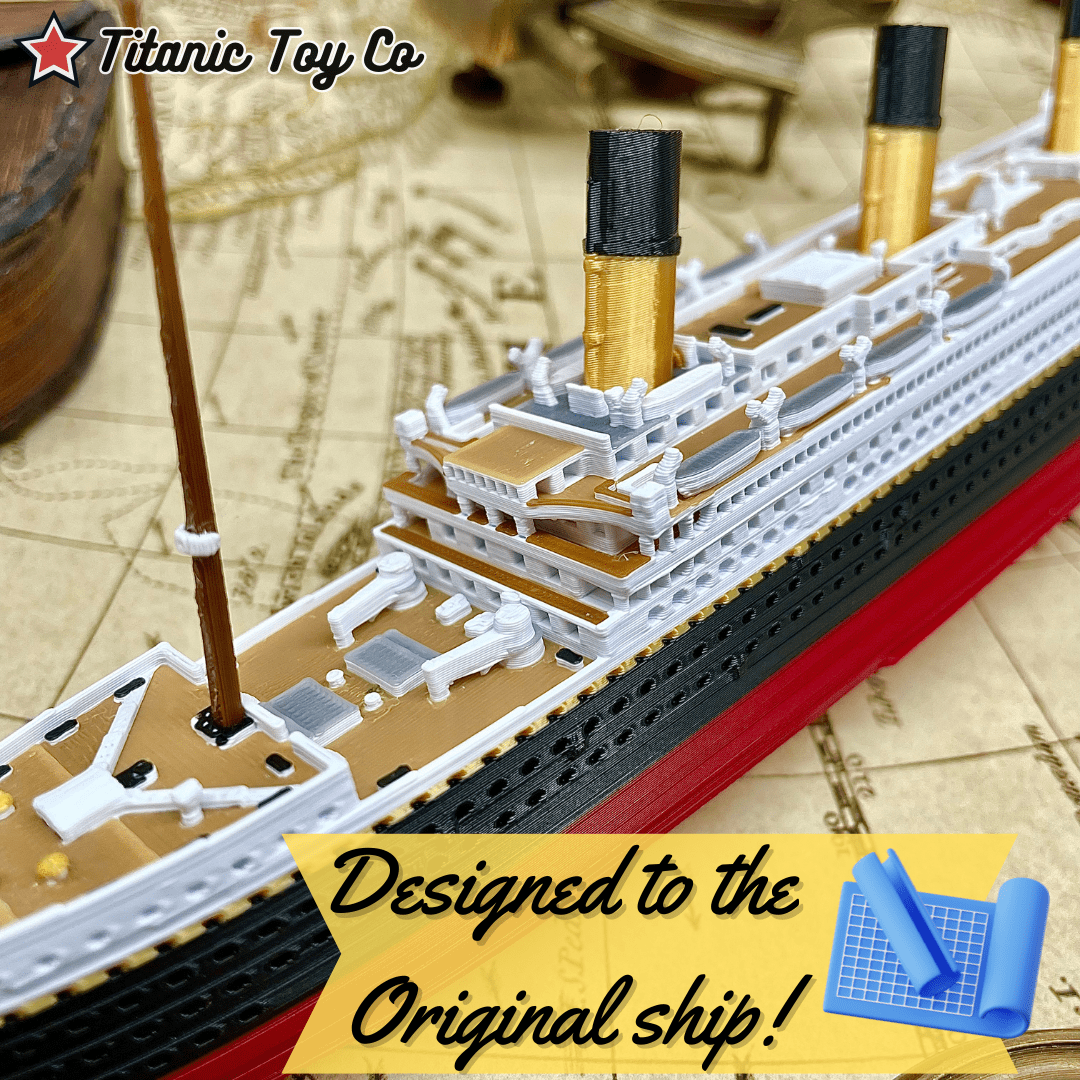 Full Color RMS Titanic Model Ship 1 Ft Long Assembled Titanic Toys For Kids, Historically Accurate Titanic Toy, Titanic Ship, Titanic Cake Topper, Titanic Figurine, Titanic Boat By TitanicToyCo