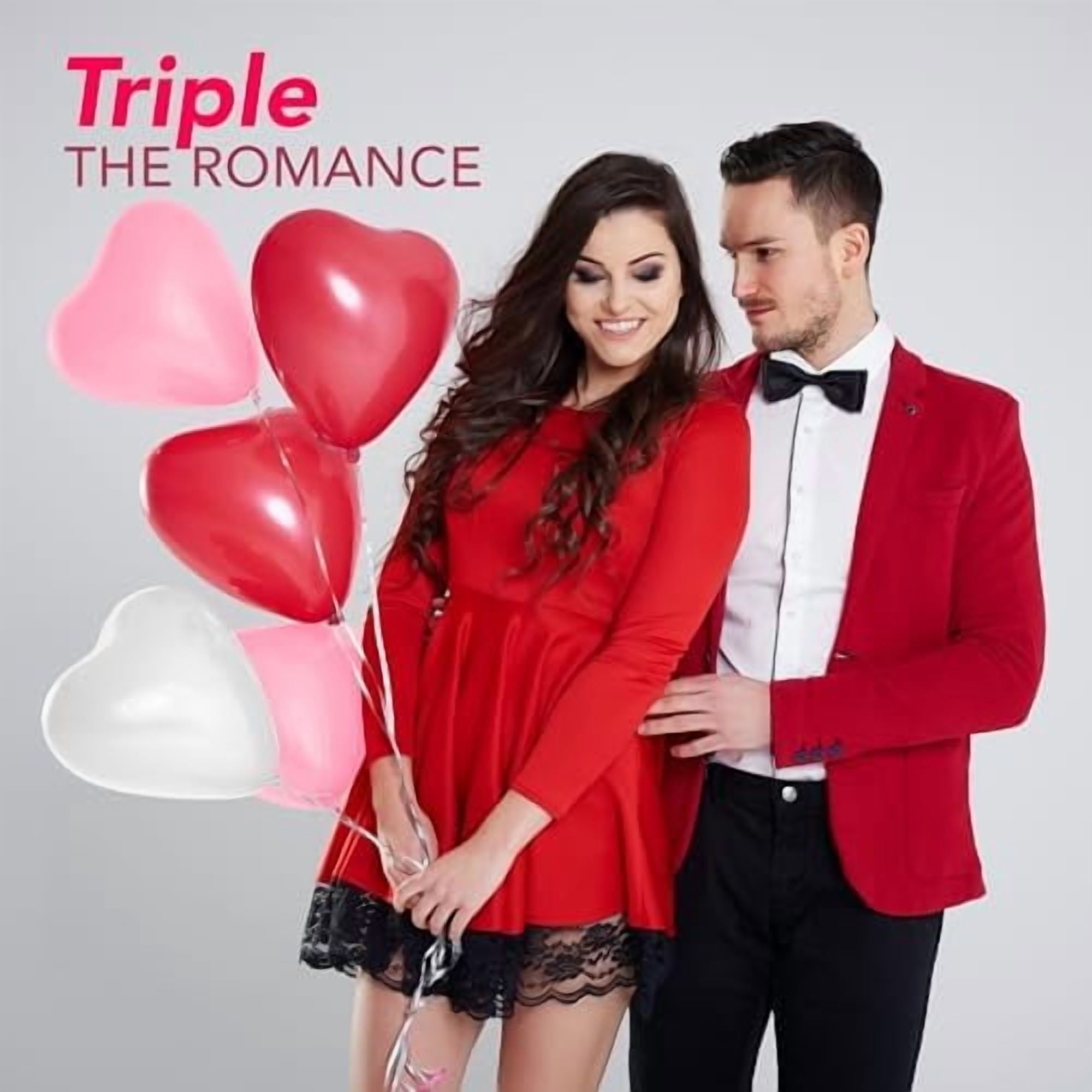 36 Pack Latex Heart Shaped Balloons 10 inch With Ribbon - Pink White Red Heart Balloons, Valentines Day Balloons, for Marriage Proposal & Valentines Day Decorations & Wedding Party