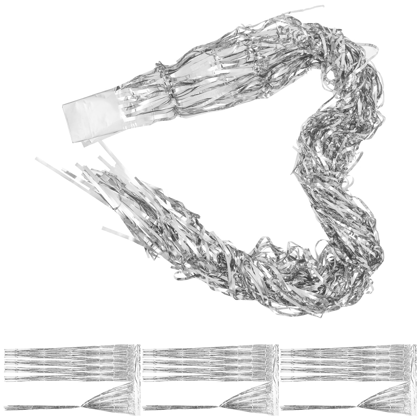 Masteelf 8 pcs  Foil Curtains Party Curtain Streamers Birthday Party Decoration Background Photo Props