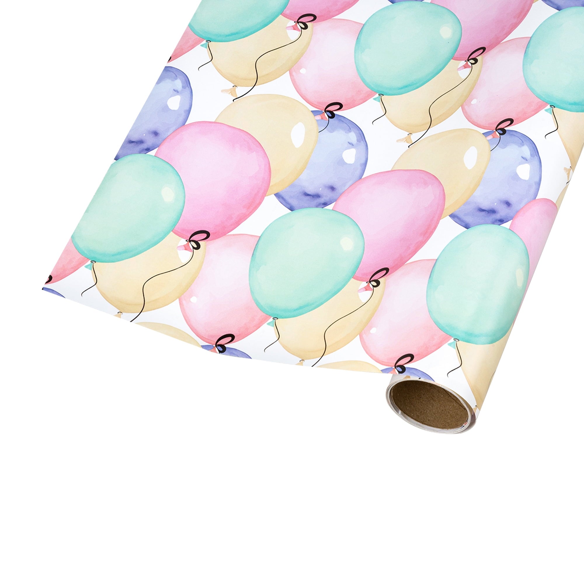 LaRibbons 30" x 8' Birthday Gift Wrap Kit, Wrapping Paper Rolls and Bows, Ribbon Eggs, Gift Tags, Pastel Party