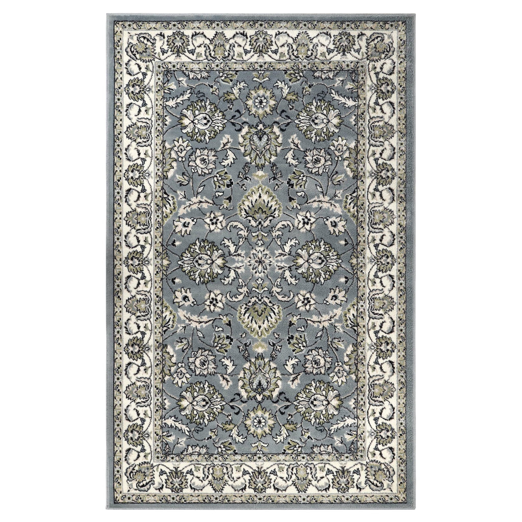 Superior Lille Traditional Floral Indoor Runner Rug, Cream, 8' x 10'