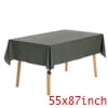 Unique Bargains 1 Pack Rectangle Tablecloth, Oil-Proof, Spill-Proof, and Water Resistance PVC Table Cover for Party Kitchen Dining Room Beige 55" x 71"