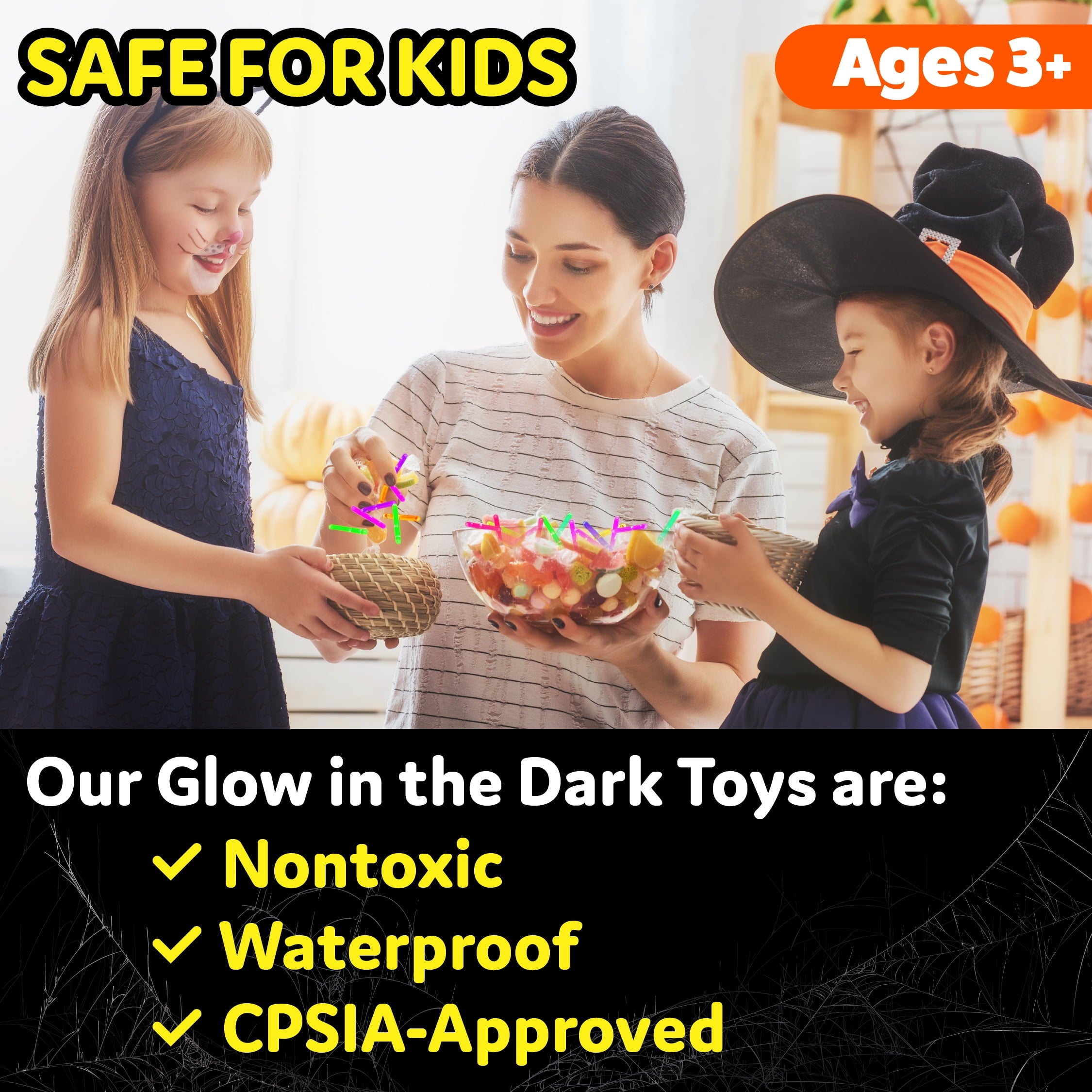Party Sticks Mini Glow Sticks | 200pcs Glow in the Dark Easter Party Supplies