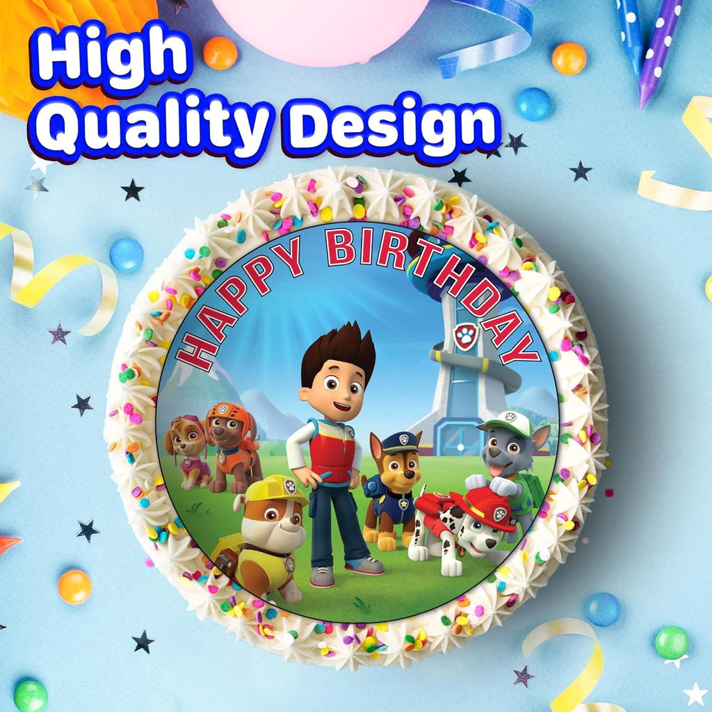 7.5 Inch Edible Cake Toppers – Themed Birthday Party Collection of Edible Cake Decorations