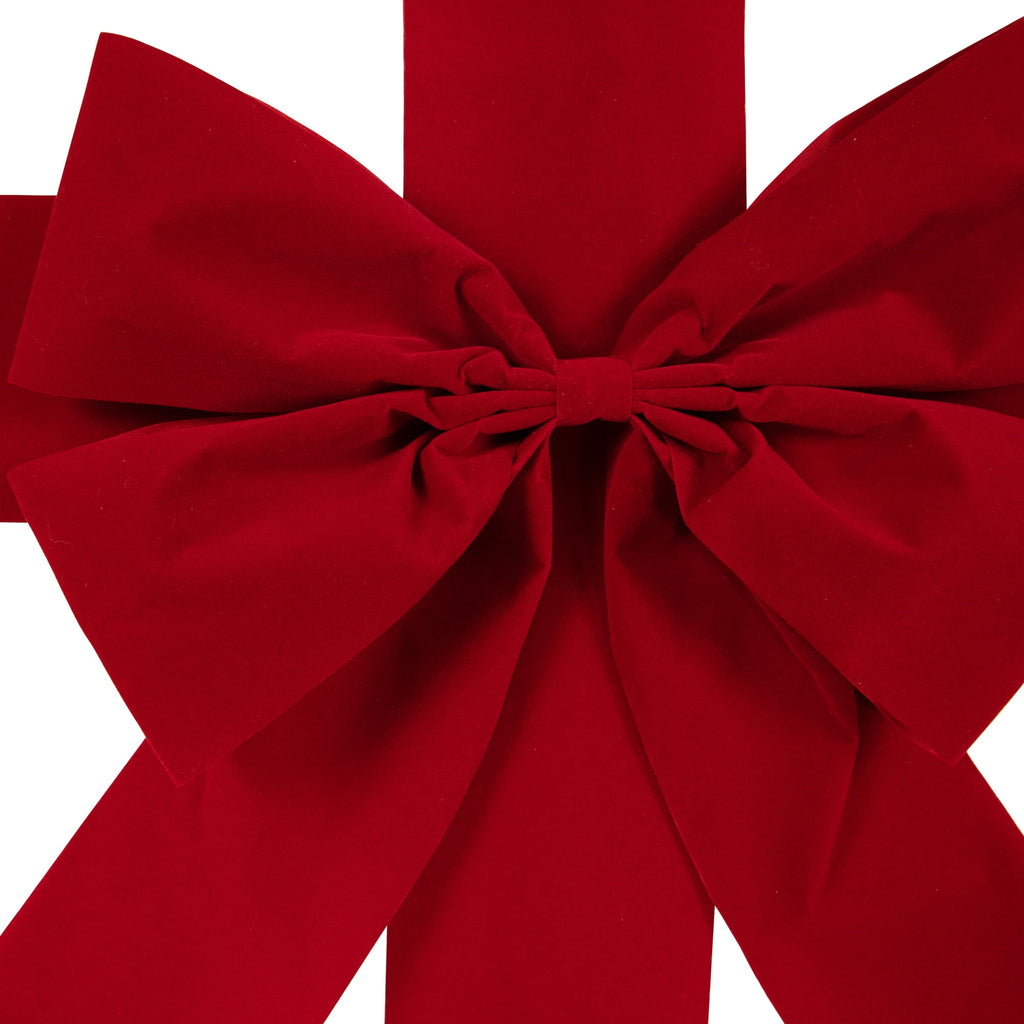 Northlight 14' Classic Red Velvet Christmas Door Bow