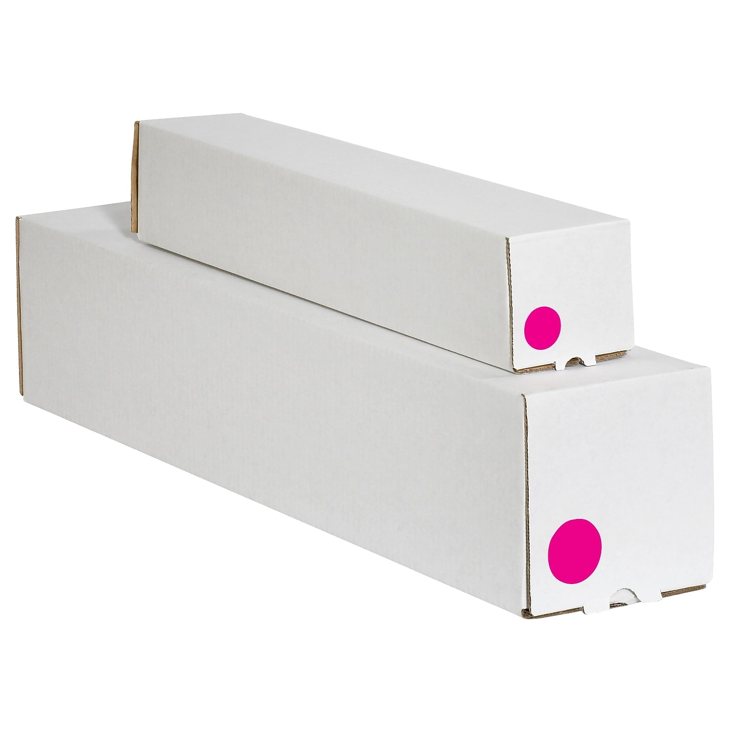 Tape Logic Inventory Circle Labels 4" Fluorescent Pink 500/Roll DL615K