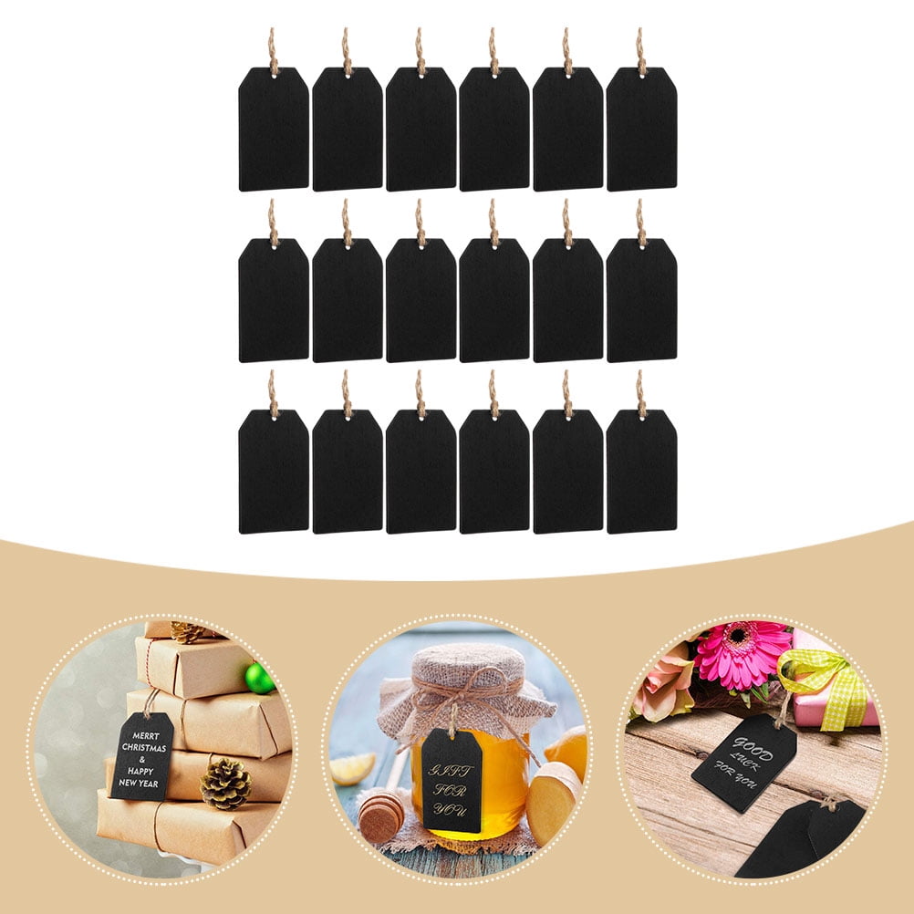 160 Pcs  Decorative Bottle Labels Wedding Chalkboard Tags Multi-function Gift Labels