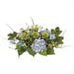 Nearly Natural Blue Hydrangea Candleabrum Centerpiece