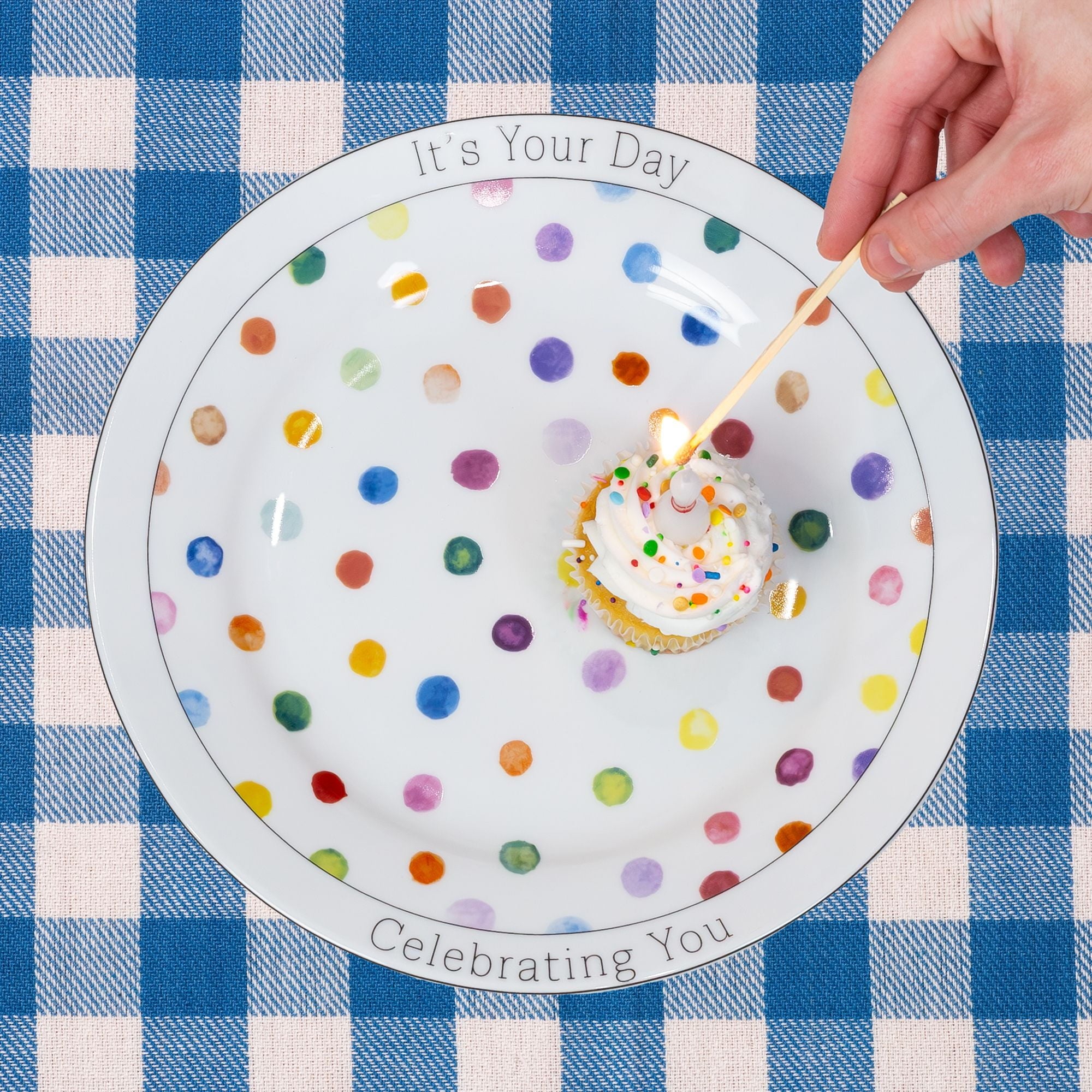 Darware Decorative Birthday Plate, Special Occasion It’s Your Day Ceramic Gift Plate for Birthdays, Anniversaries, Weddings, and More
