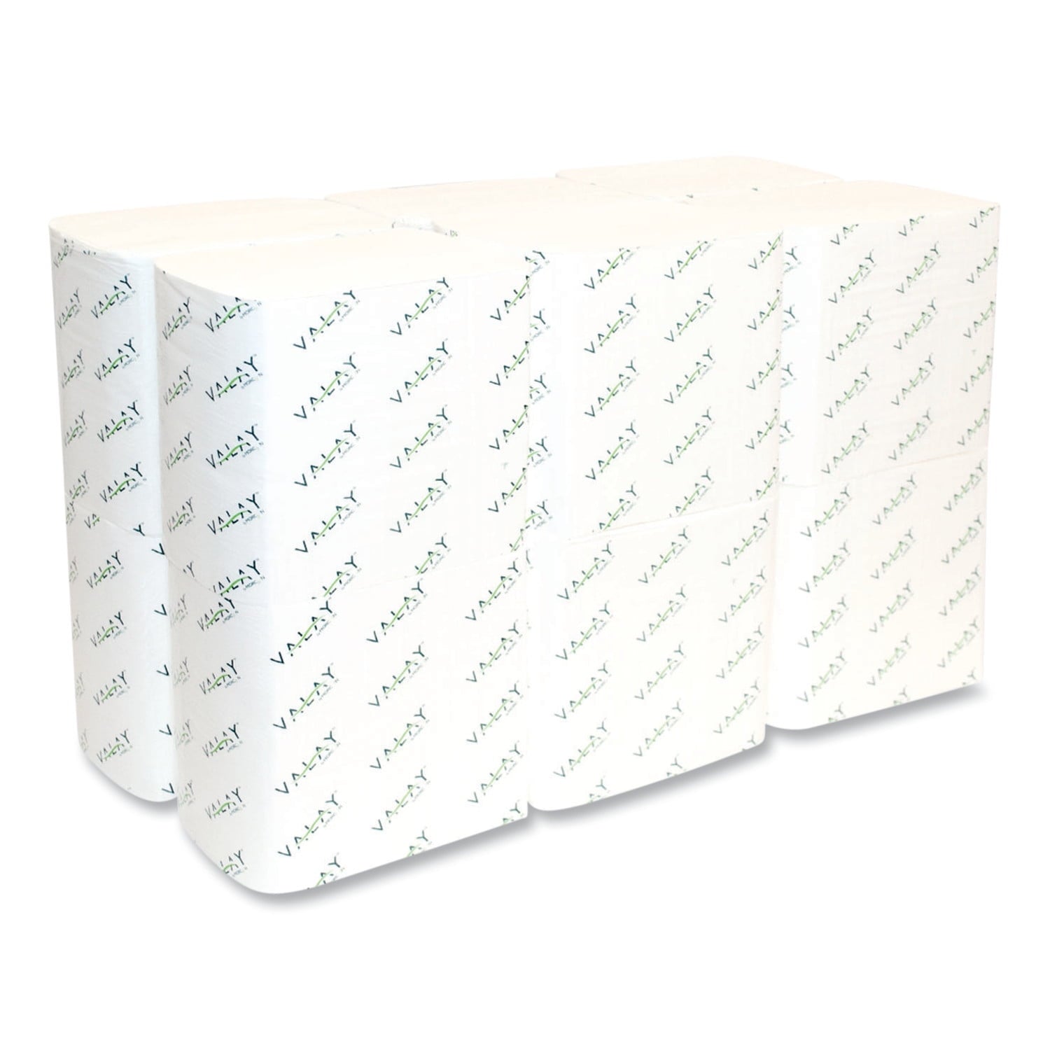 Morcon Tissue Valay Interfolded Napkins, 2-Ply, 6.5 x 8.25, White, 500/Pack, 12 Packs/Carton