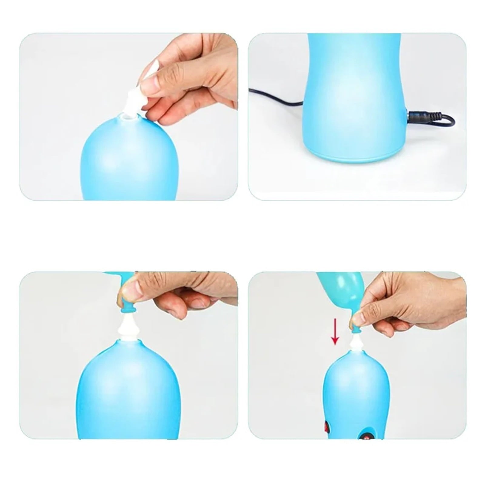 B271D Portable Balloon Inflator, Rechargeable Electric Air Pump Inflator