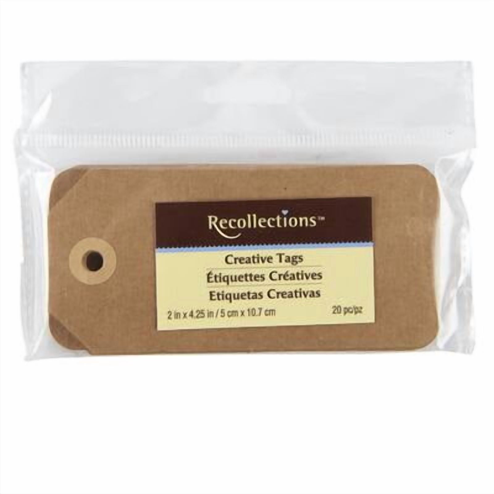 12 Packs: 20 ct. (120 total) Kraft Tags by Recollections™ - 2" x 4.25"