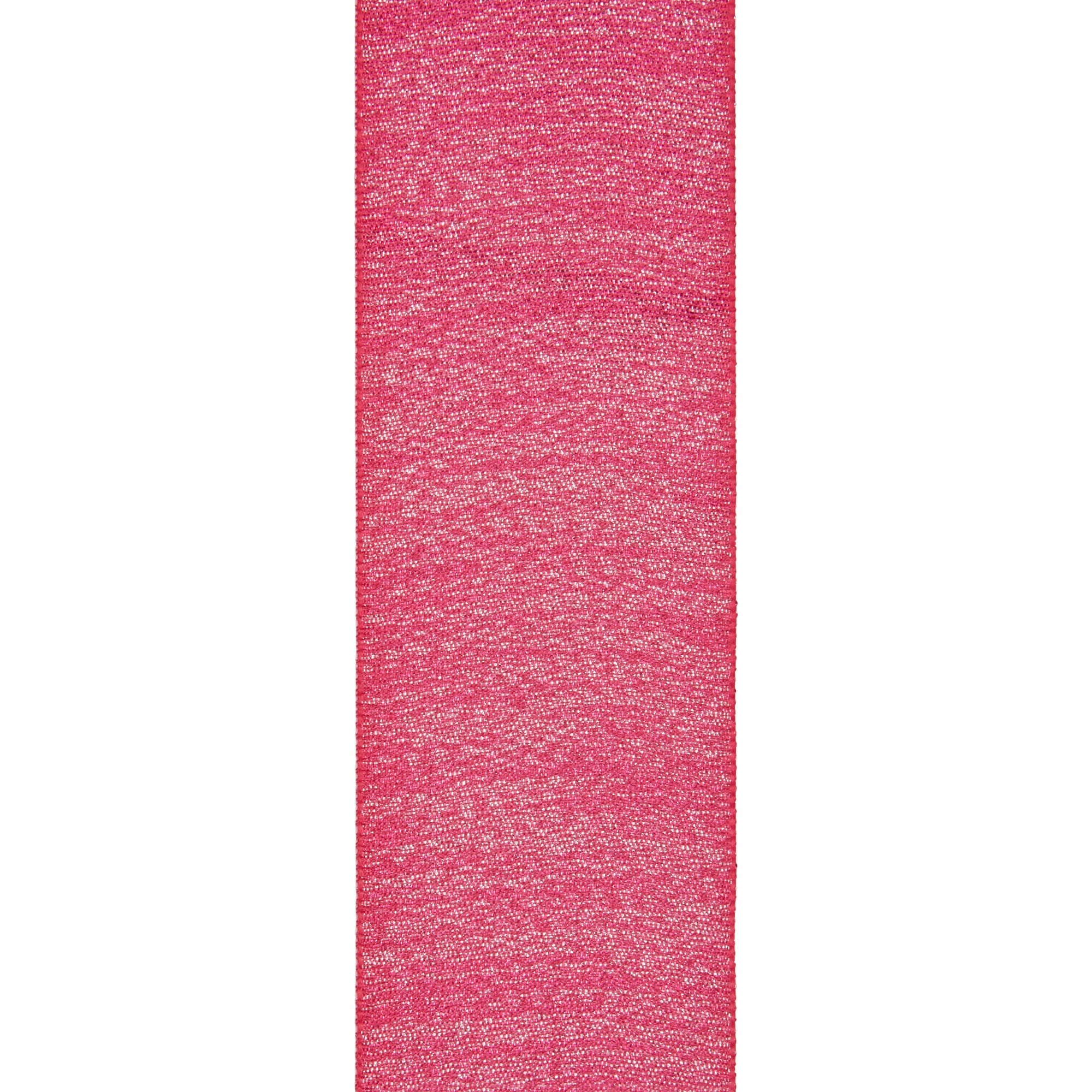 (6 pack) Offray Ribbon, Metallic Raspberry Pink 1 1/2 inch Grosgrain Polyester Ribbon, 9 feet