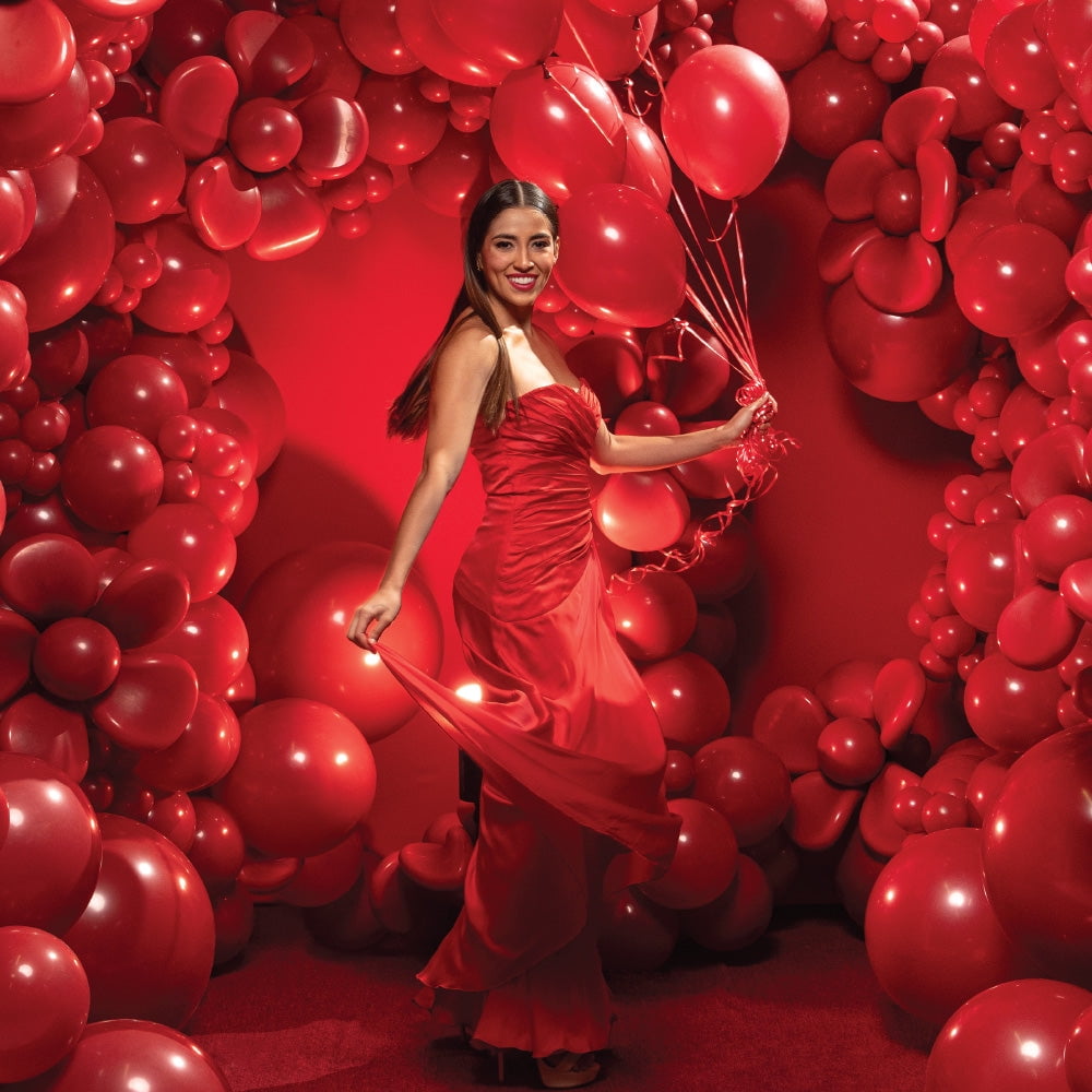 11 inch Sempertex Deluxe Imperial Red Latex Balloons (100 Pack) - Party Supplies Decorations