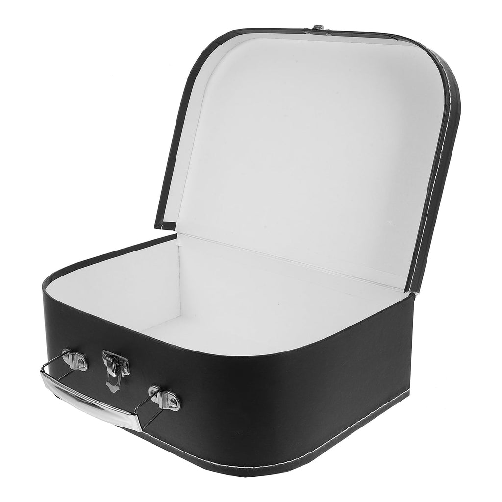 BERTDOMD Present Wrapping Box Gift Wedding Gift Packing Box Small Suitcase Party Favor Box with Stainless Steel Handle