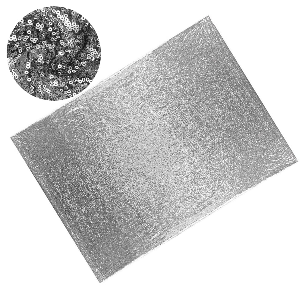 HOMEMAXS  2 Pieces Shimmer Sequin Fabric Bridal Shower Decoration Bride