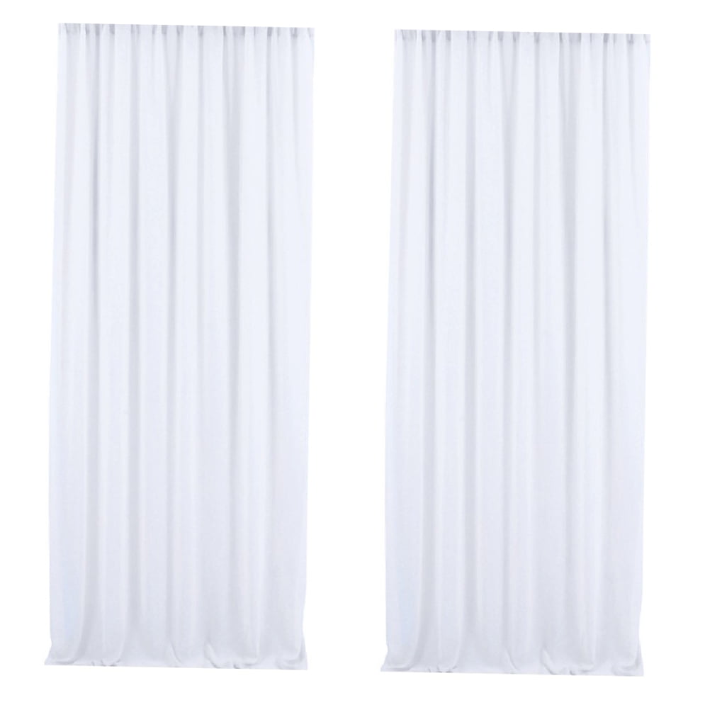 Raindrops Chiffon Curtain for Wedding Photo Background 2Set 117.90X58.95In