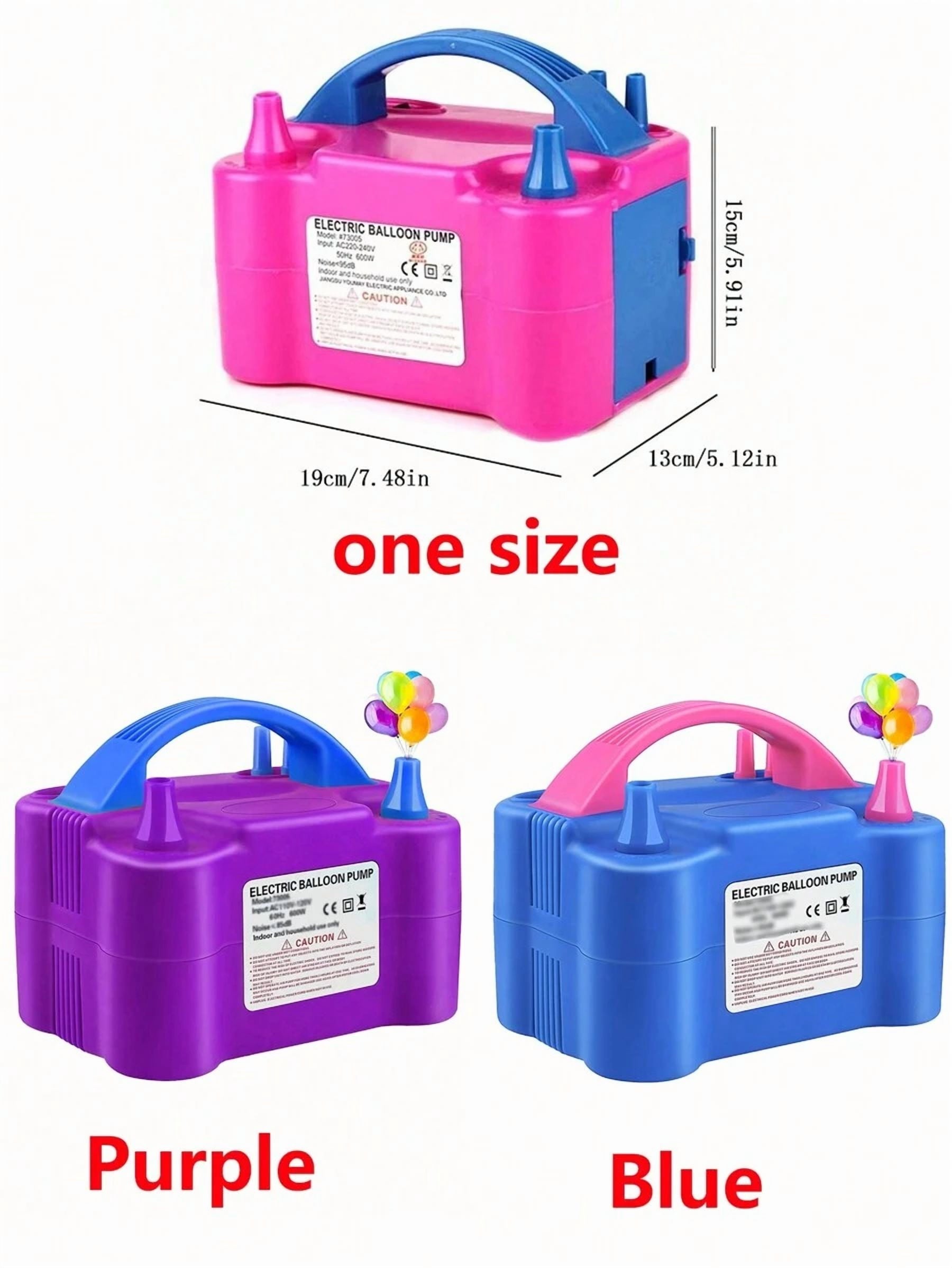1pc Portable Electric Balloon Pump With Dual Nozzles, Electric Balloon Inflator, Air Blower, Ideal For Party Decorations, Gatherings And Time-Saving