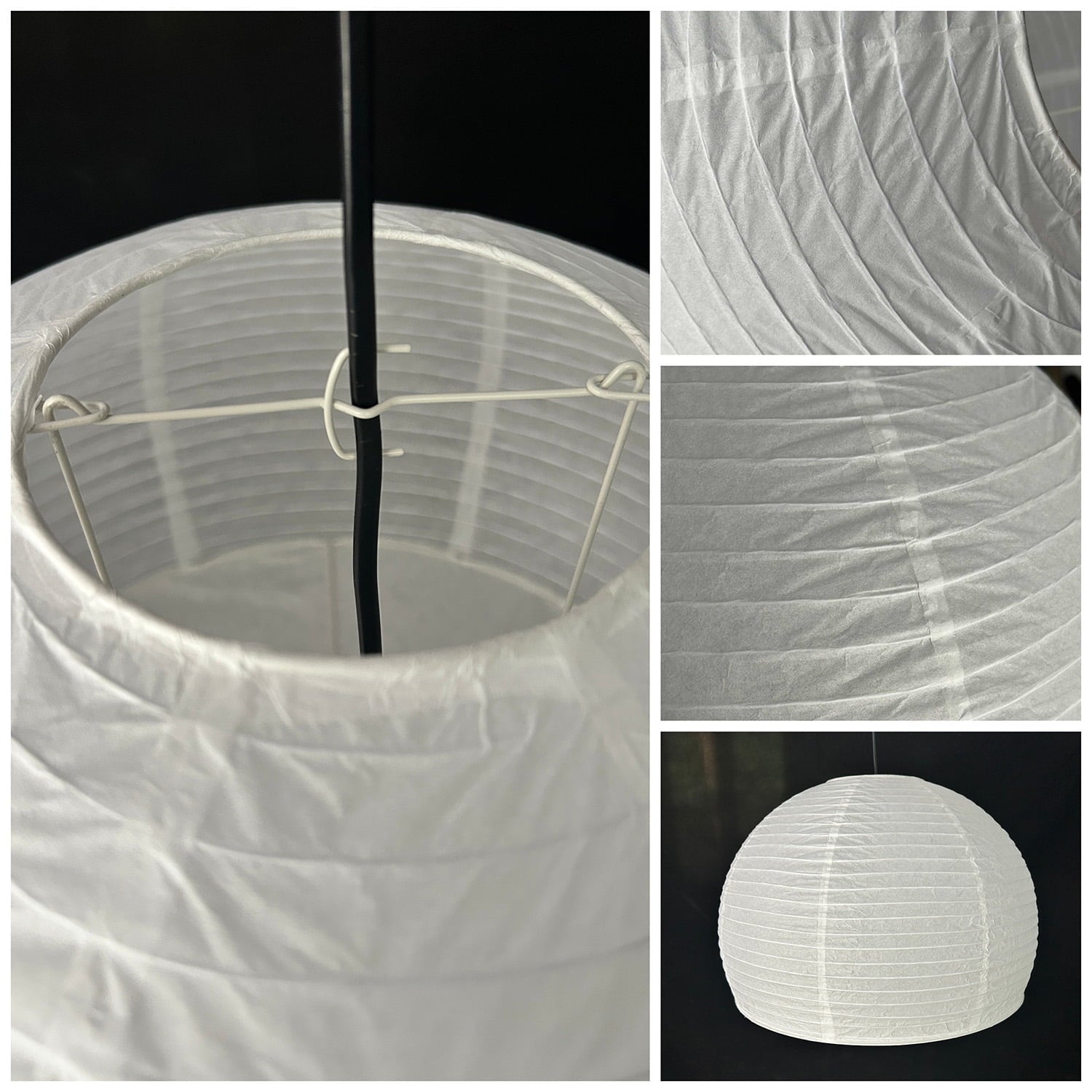 Mitavade White Paper Lantern Lights Lanterns, Home Hanging Light Decoration, 18 in, 1 Piece