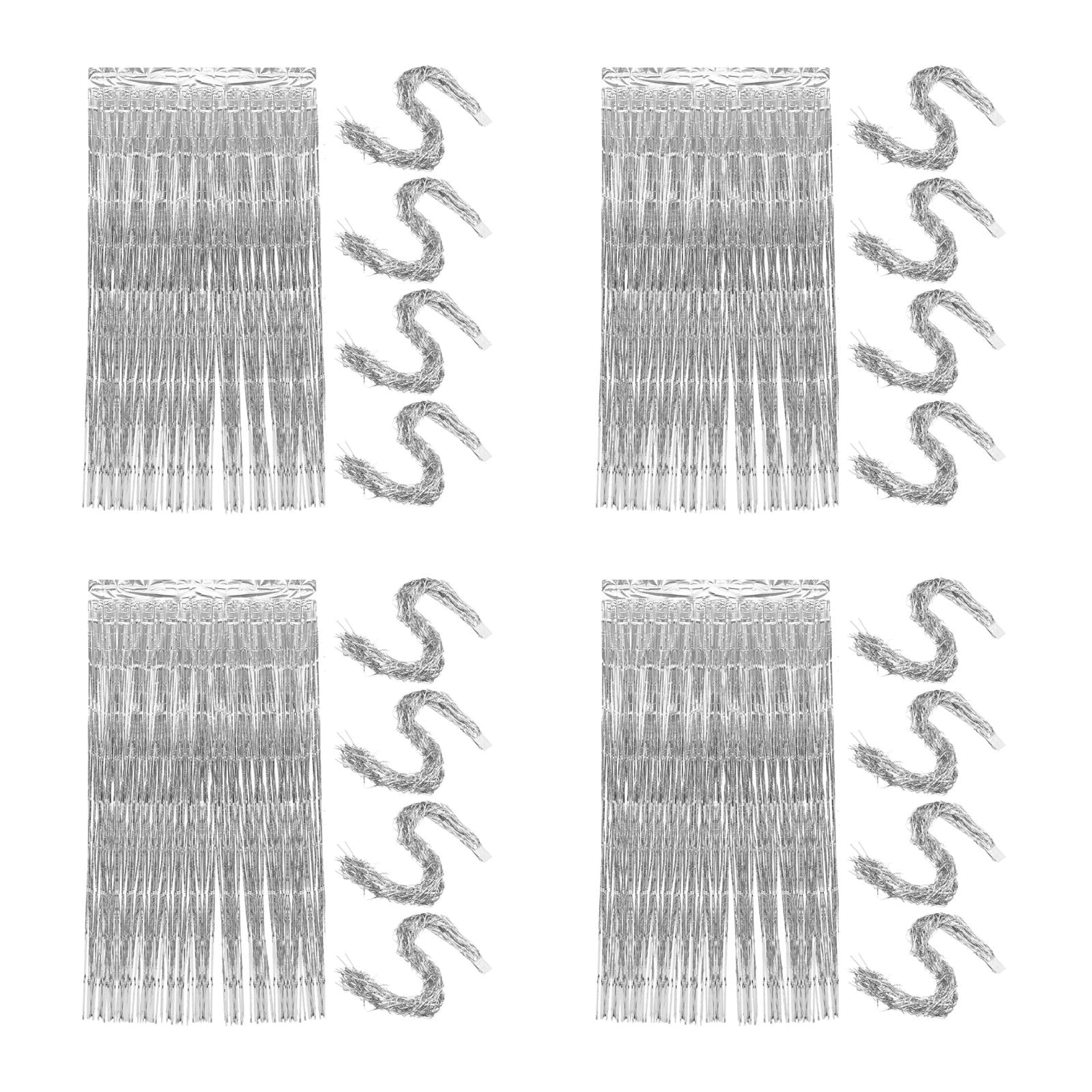 Hemoton 20 pcs Festive Fringe Backdrop Curtains for Photo Booth Backgrounds Wall Decor Streamer Curtain Backdrop for Party