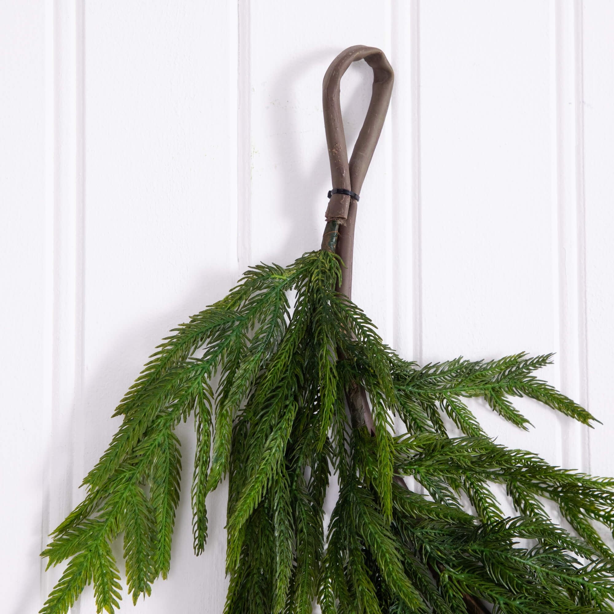 Nearly Natural 6ft. Artificial Real Touch Norfolk Island Pine Garland with Natural Look