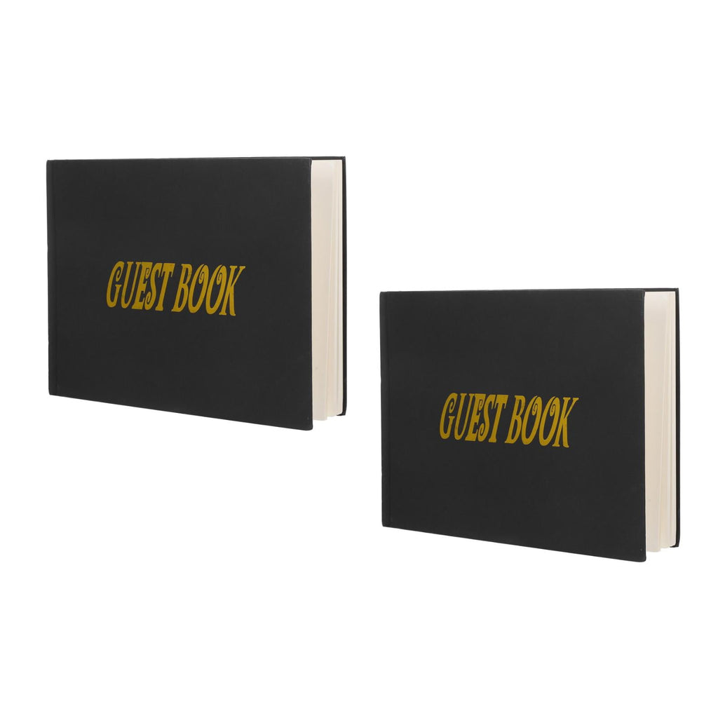 Masteelf 2pcs Wedding Memory Book Guest Book For Memorial Service Graduation Signature Book Guest Signing Book Memorial Service Guest Book