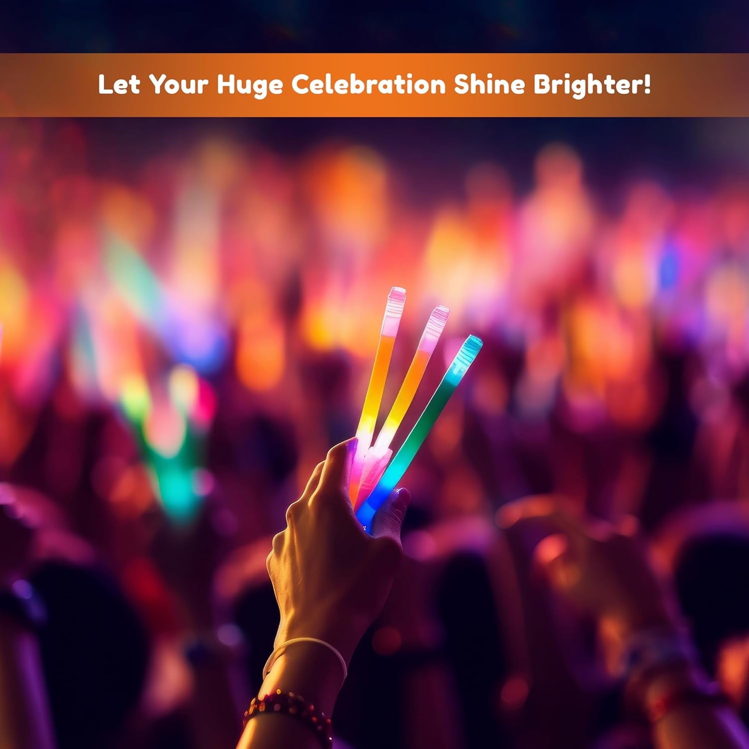 Glow Fever Glow Sticks Bulk 100ct Premium Glow in The Dark Light Up with Lanyards, for Glow Party Supplies, Party Favors, Birthday, Halloween, Graduation, Super Bright, Glow Up to 12 hrs