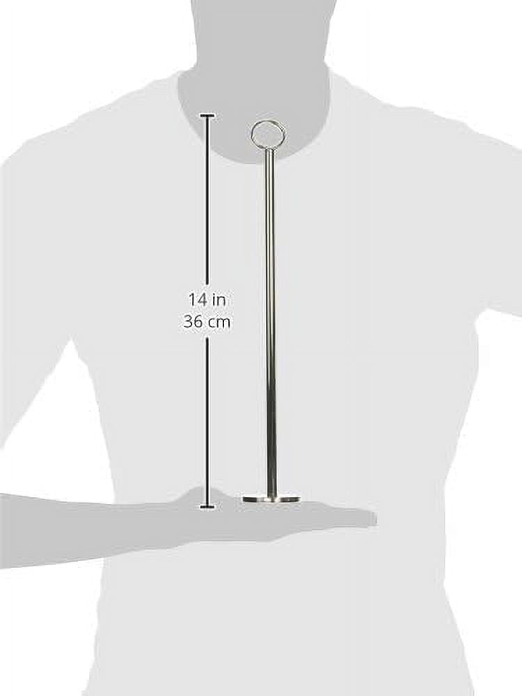 TrueCraftware- Set of 6 Chrome 14-1/2” Table Card Holder- Table Number Holders Place Card Holder Wire Picture Holder Small Size Table Card Holders for Photos Food Signs Weddings Restaurants Birthdays