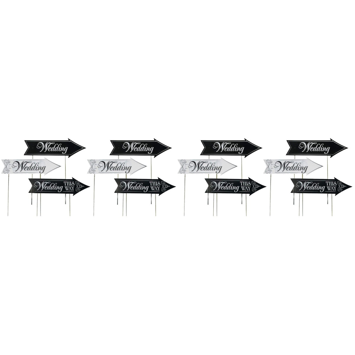 2 Pieces Wedding Sign Stuff Emblems Reserved Signs for Decor