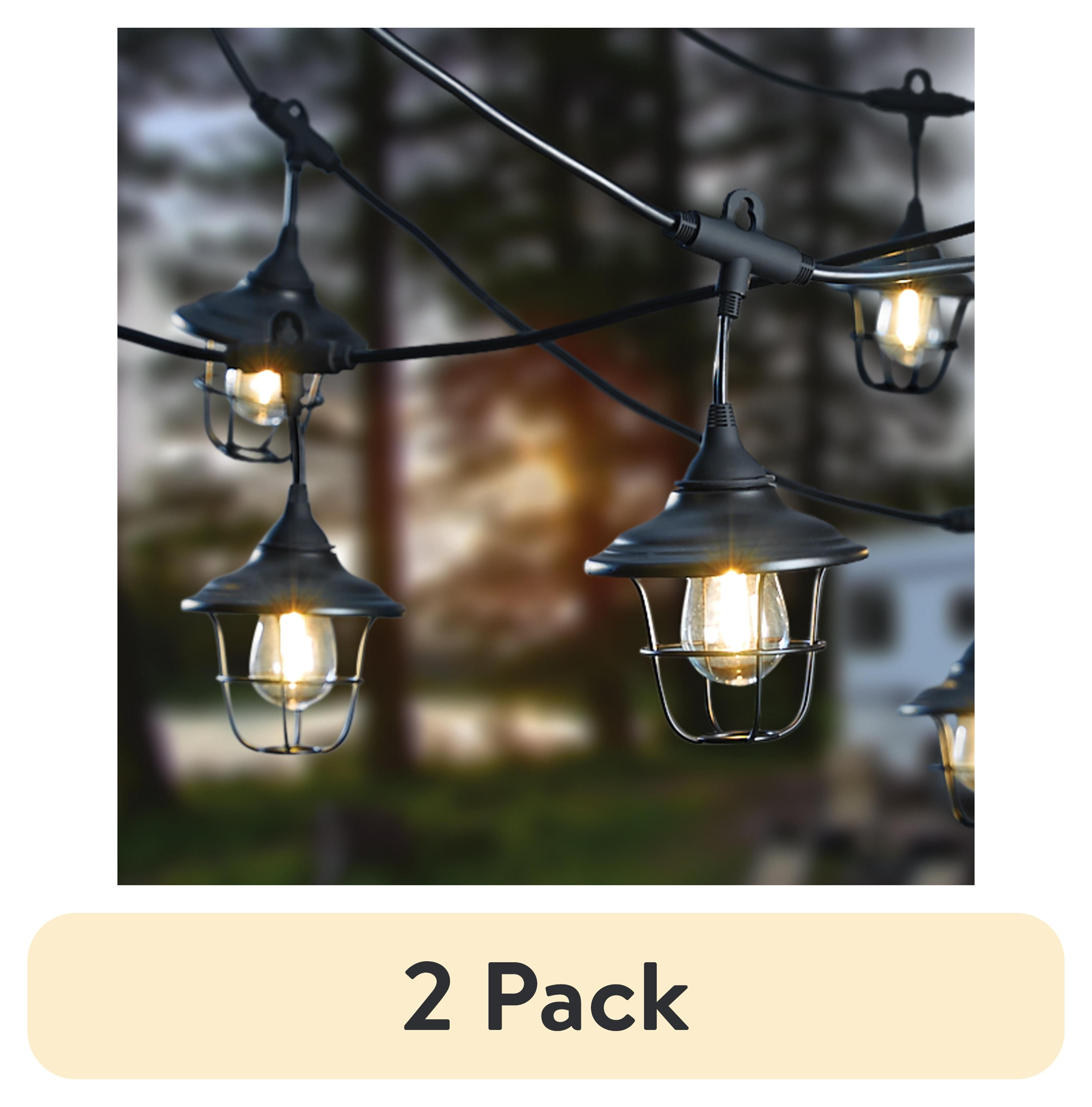 Auto Drive 120 Volts 10 Count Warm White LED Retro Metal Outdoor RV String Light