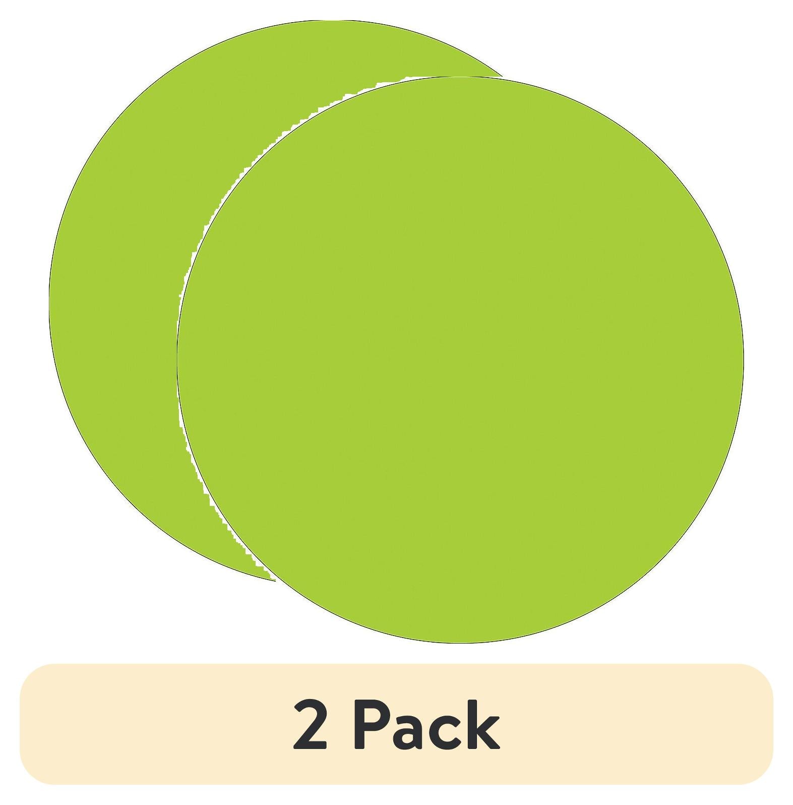 Tape Logic Inventory Circle Labels 2" Fluorescent Green 500/Roll DL613J