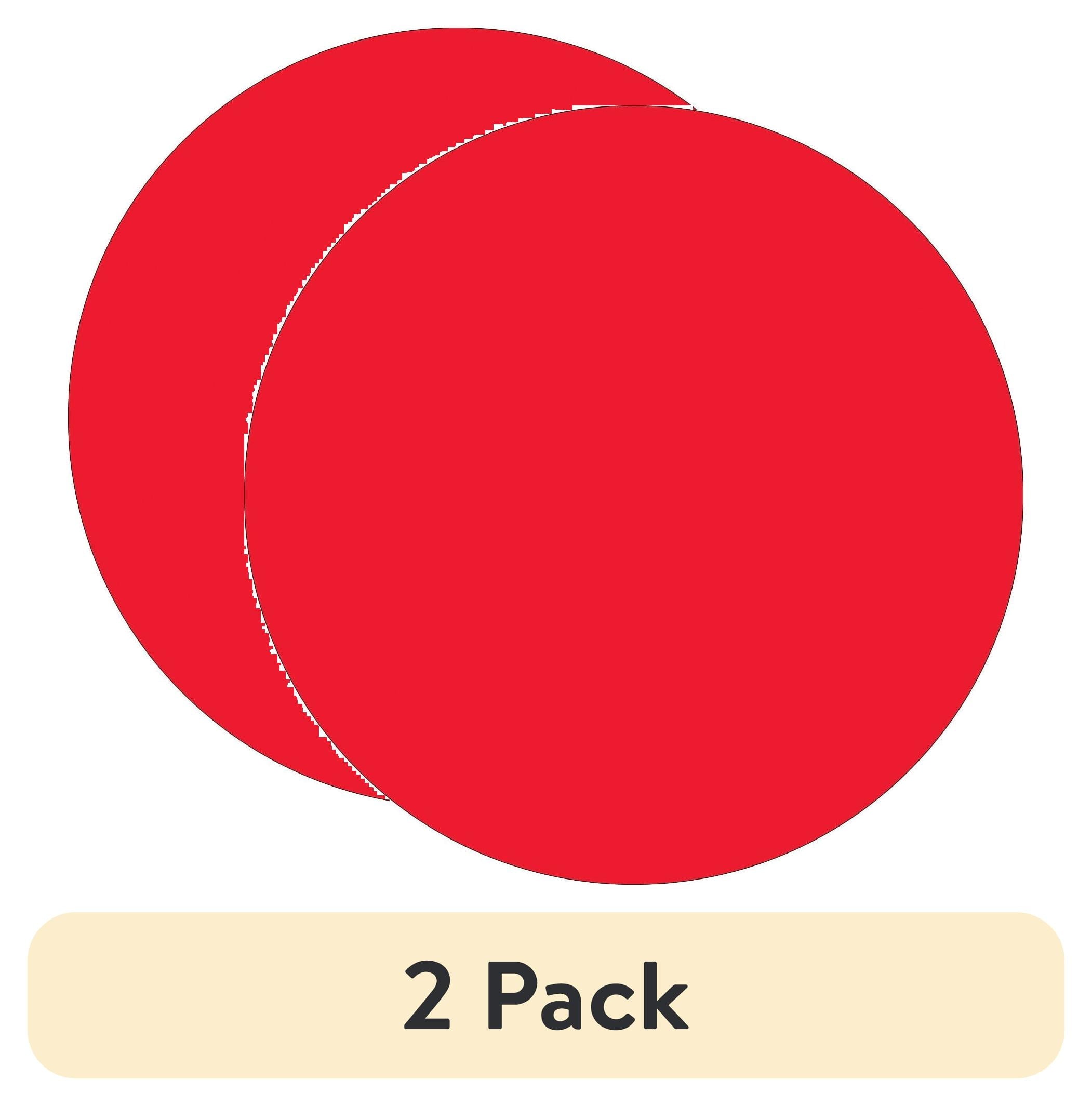 Tape Logic Inventory Circle Label,3",Red DL614G