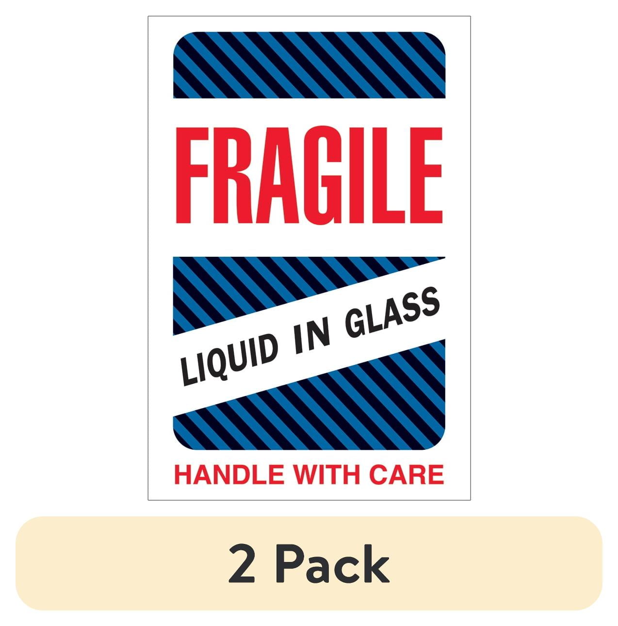 Tape Logic Label,Fragile Liquid Glass,4x6" DL1590