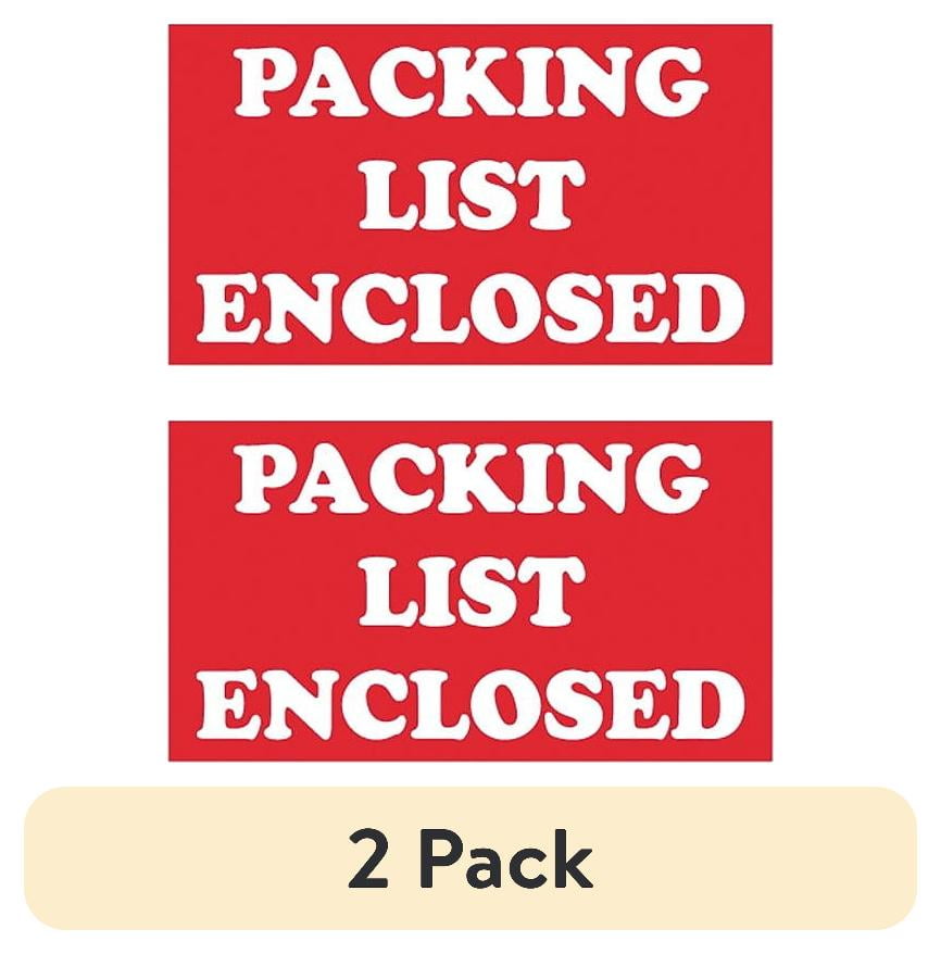 Tape Logic Label,Packing List Enclosed,3x5" SCL538