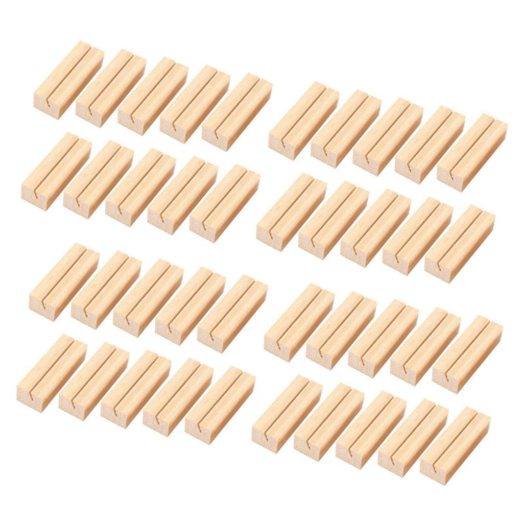 20 Pieces Wood Place Card Holders,for Wedding Decoration