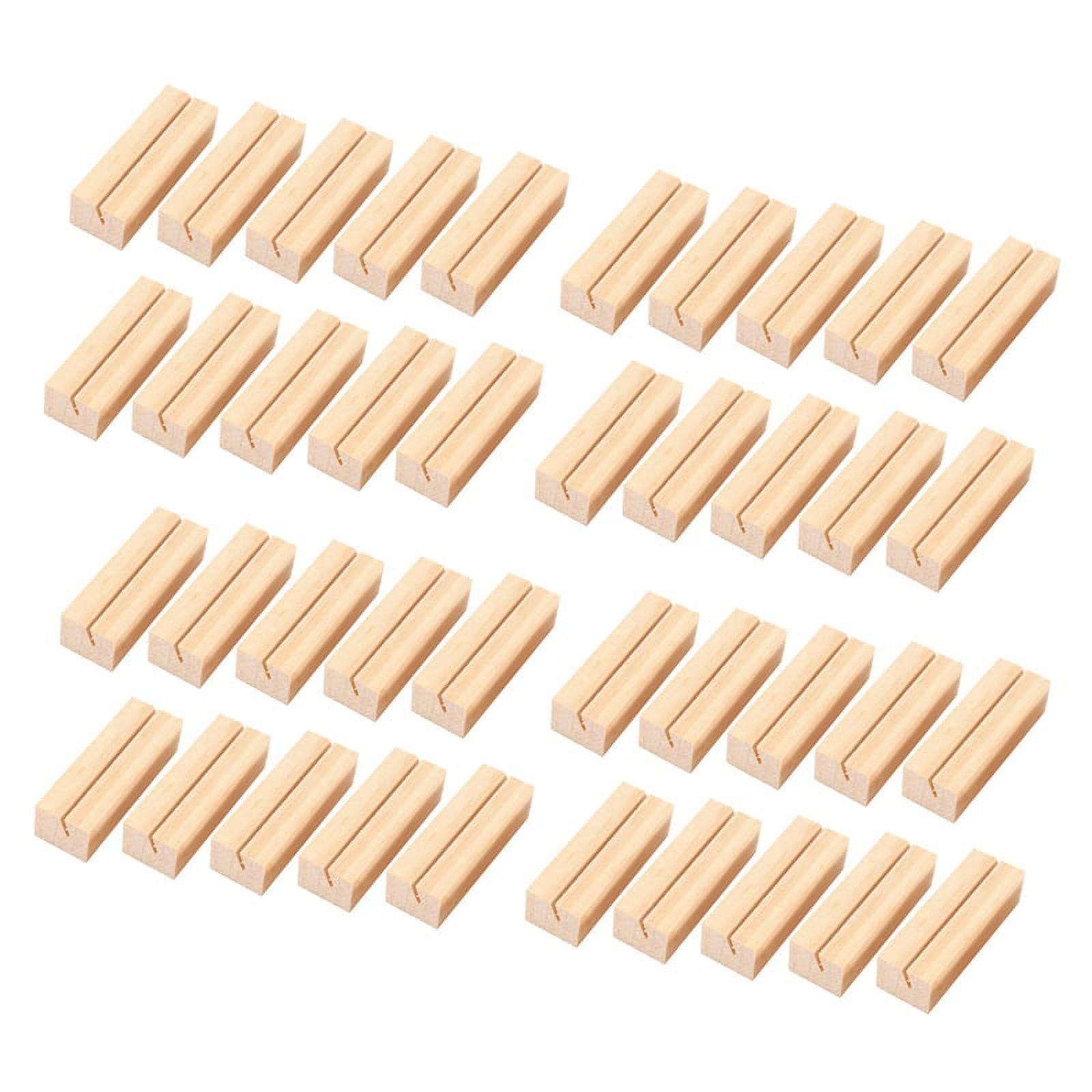 20 Pieces Wood Place Card Holders,for Wedding Decoration