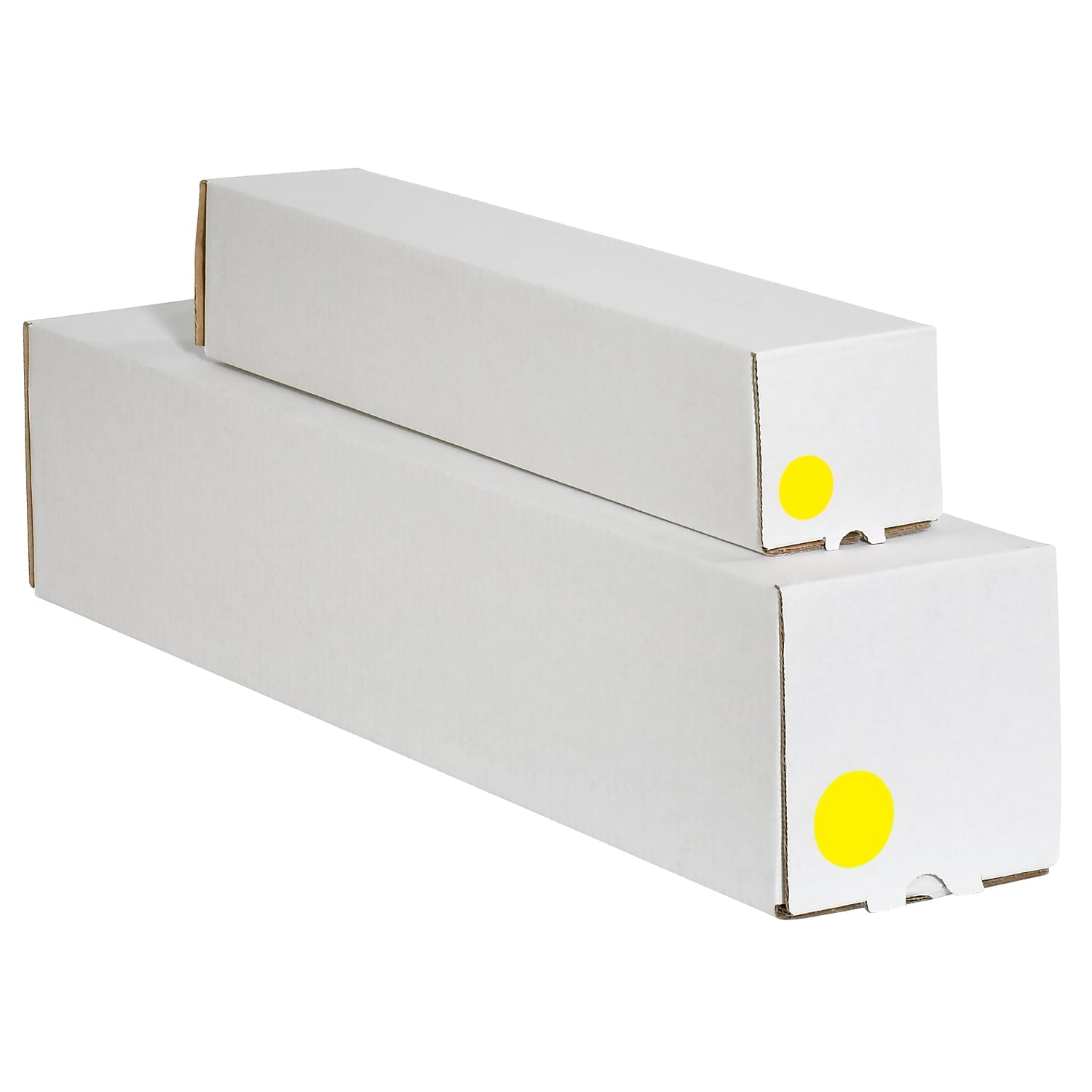 Tape Logic Inventory Circle Labels 4" Fluorescent Yellow 500/Roll DL615L