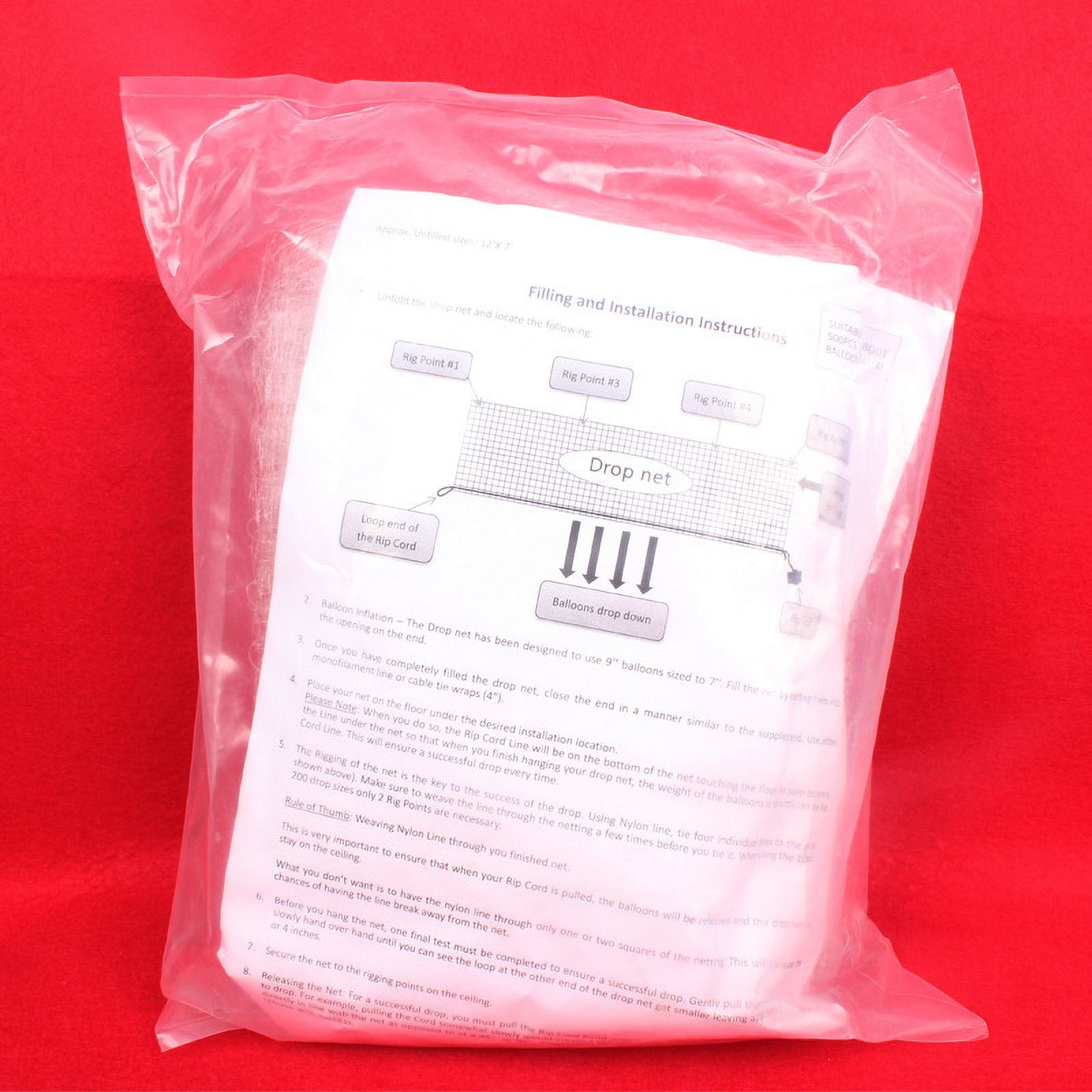 Balloon release Net/balloon net bag drop net float/lift net helium balloon release tool - style ：Falling net；