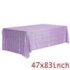 Unique Bargains Sequin Table Covers for Dining Room Parties or Dances Tablecloths Pink 47"x71"