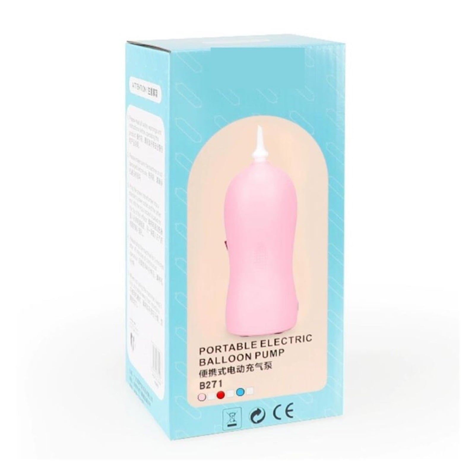 B271D Portable Balloon Inflator, Rechargeable Electric Air Pump Inflator