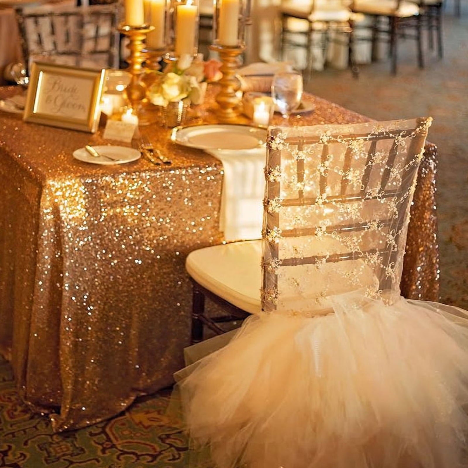 YSNOOWE 1Pack Gold Sequin Backdrop 1.2x1.8M for Background Fabric Use