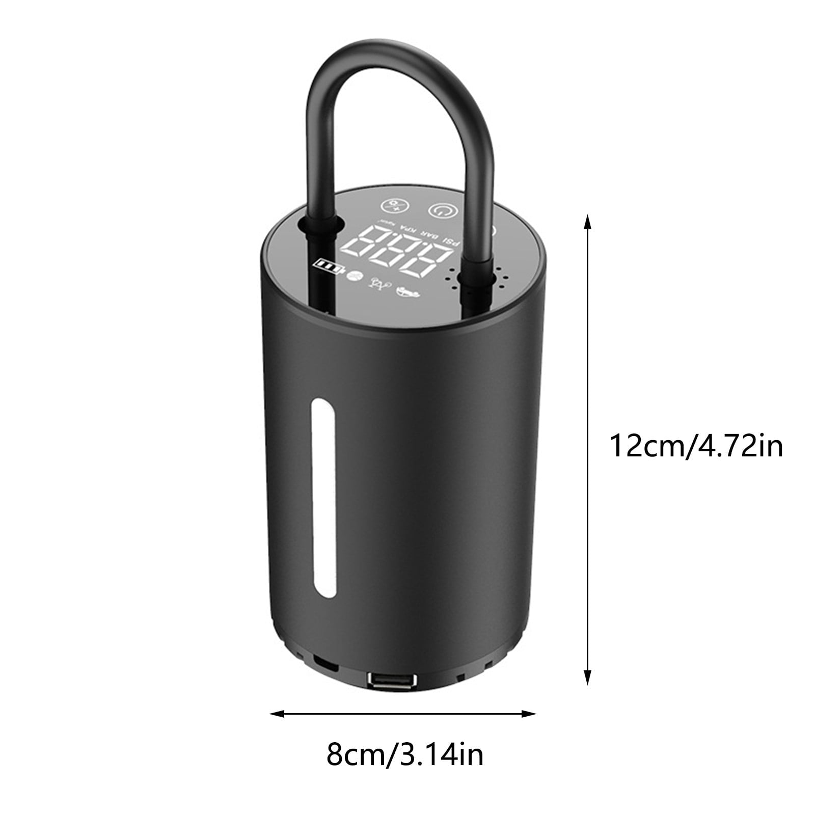 Donemore Portable Intelligent Wireless Electric Handheld Inflator Pump, Car Balloons Compressor, Tire Gauge for Air Compressor, Tire Inflator Pump