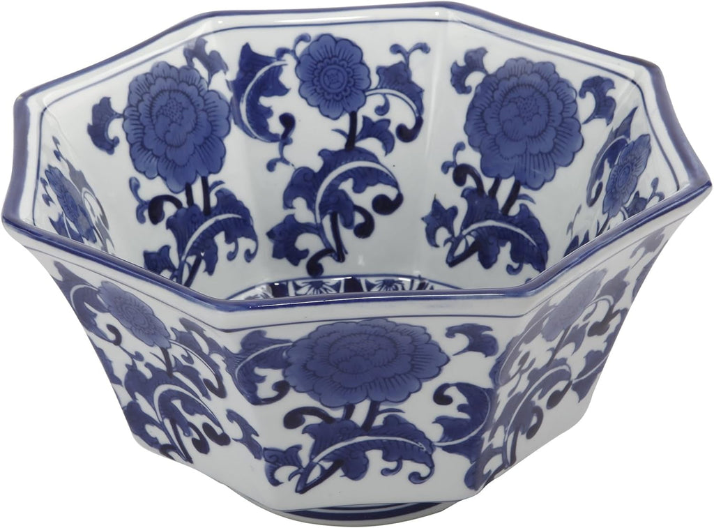 10.5-inch Bowl Blue and White Decorative Bowls