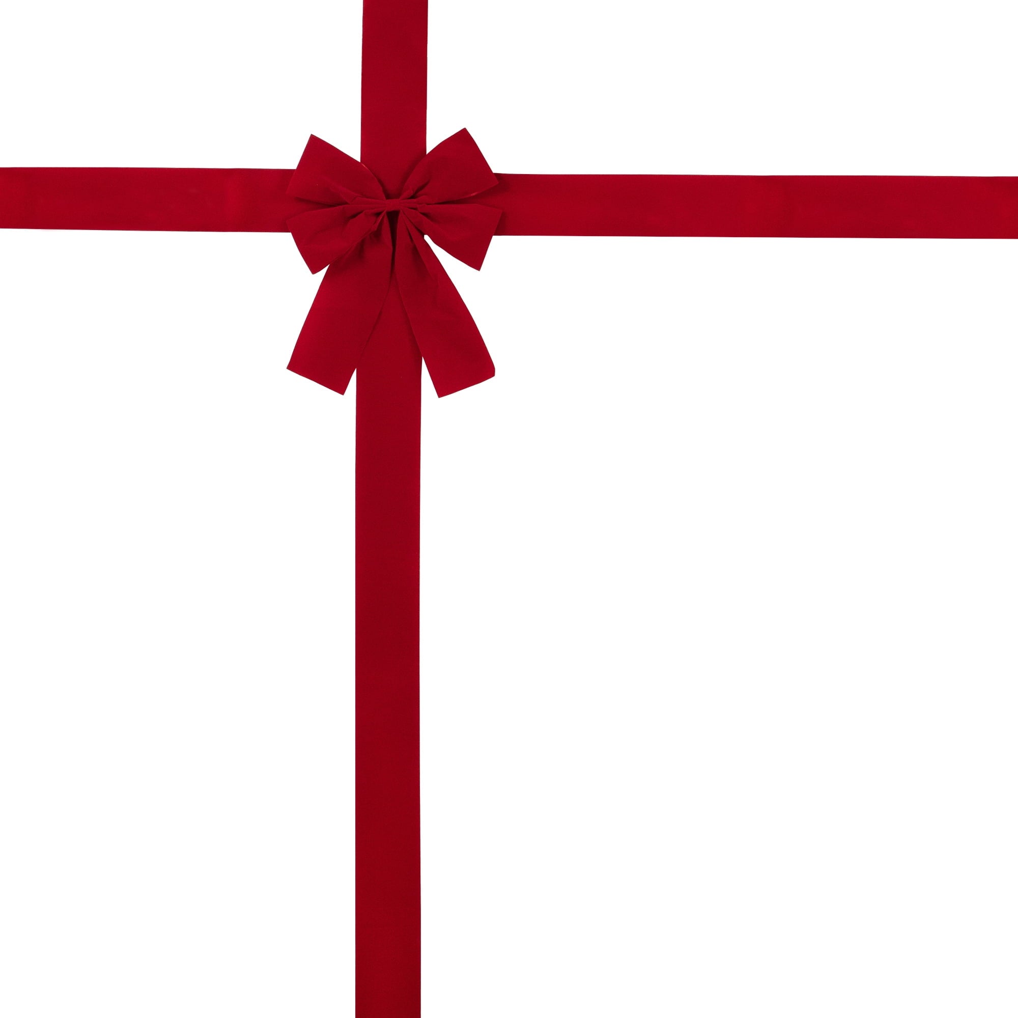 Northlight 14' Classic Red Velvet Christmas Door Bow